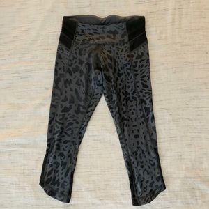 Black/Gray LuLuLemon Just Breathe Cropped Leggings